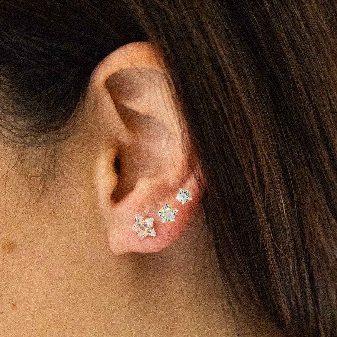 Gold Star Point of Light Earrings Kit