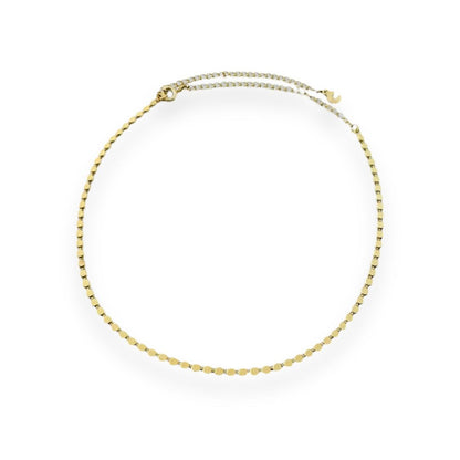 Gold Beaded Chain Choker