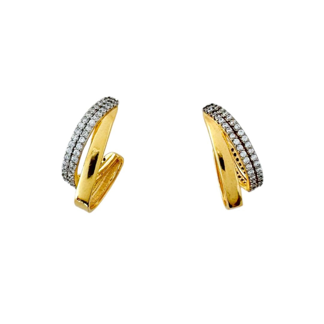 Gold Duo Elegance Earrings