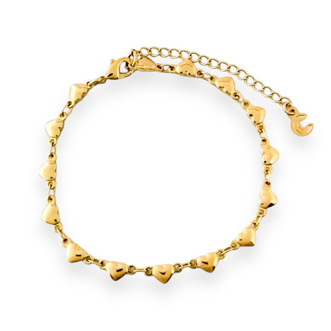 Gold Heart Bracelet