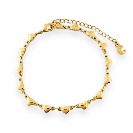 Gold Heart Bracelet