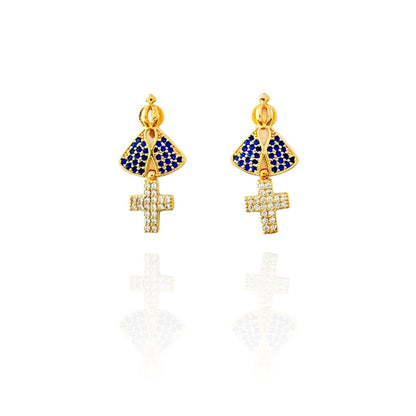 Gold Our Lady of Aparecida Earrings