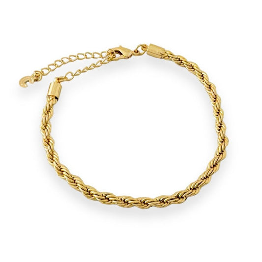 Gold Rope Chain Bracelet