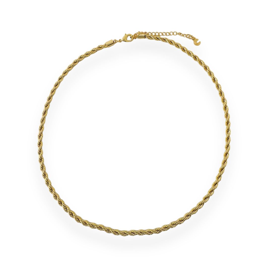 Gold Rope Chain Choker