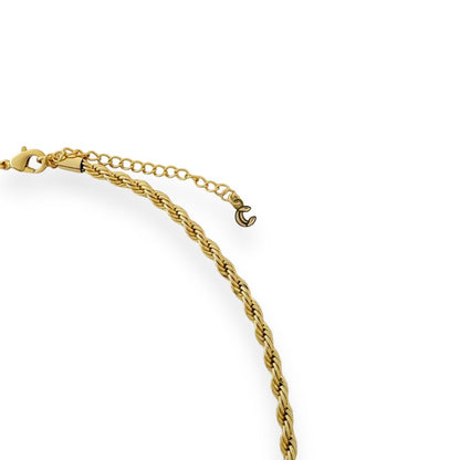 Gold Rope Chain Choker Details