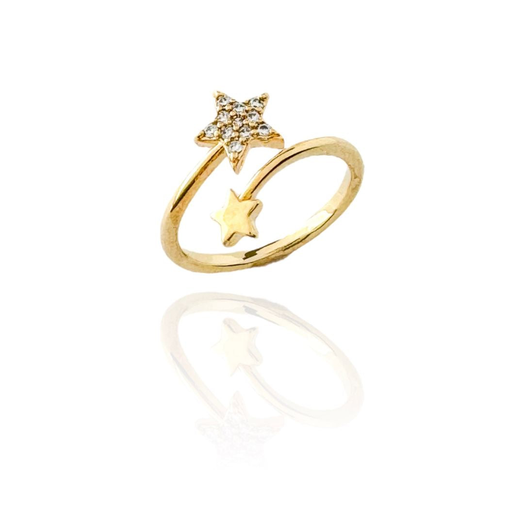 Gold Shooting Star Ring