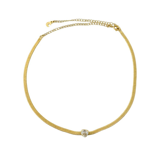 Gold Sleek Chain Choker