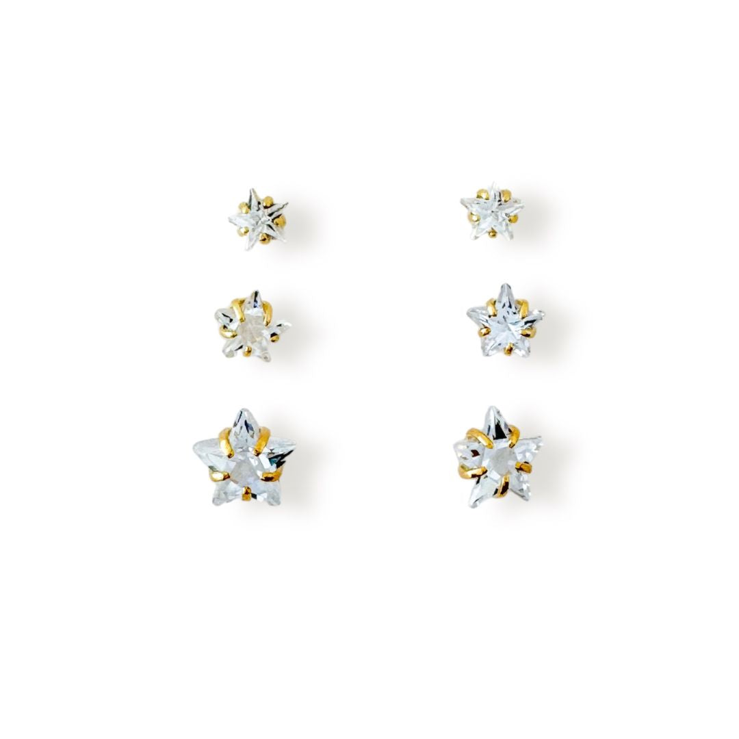 Gold Star Point of Light Earrings Kit