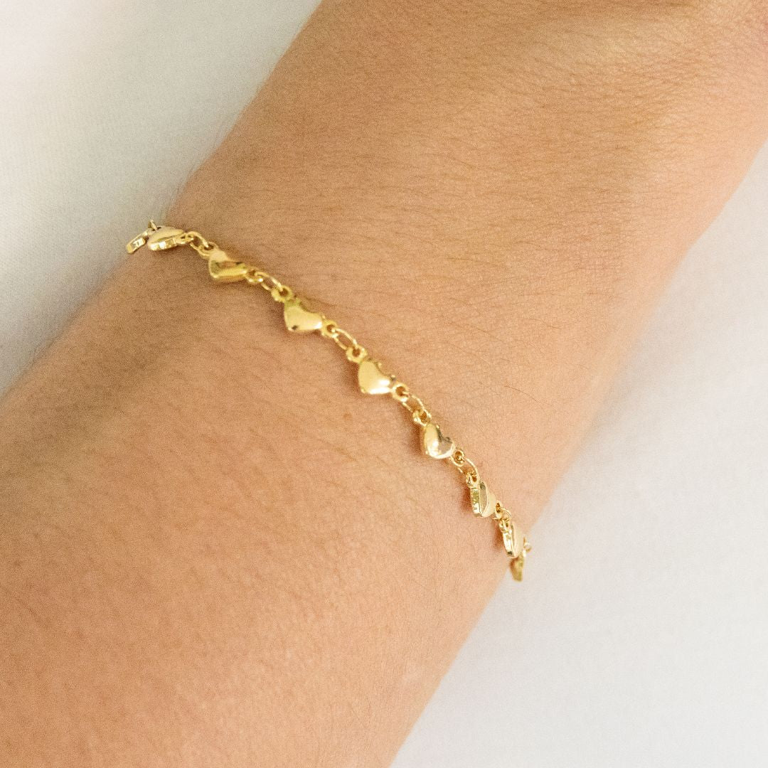 Gold Heart Bracelet