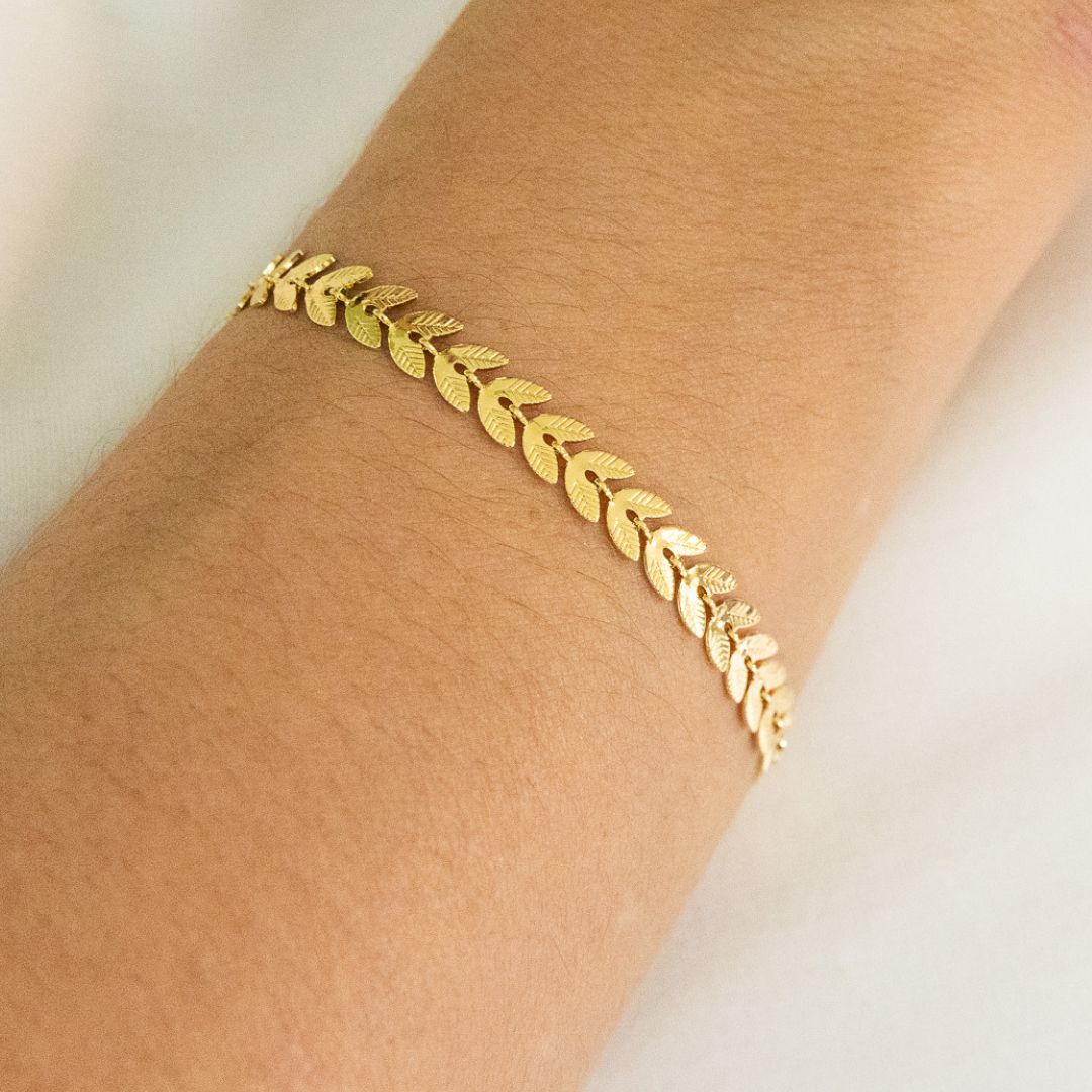 Gold Leaf Bracelet