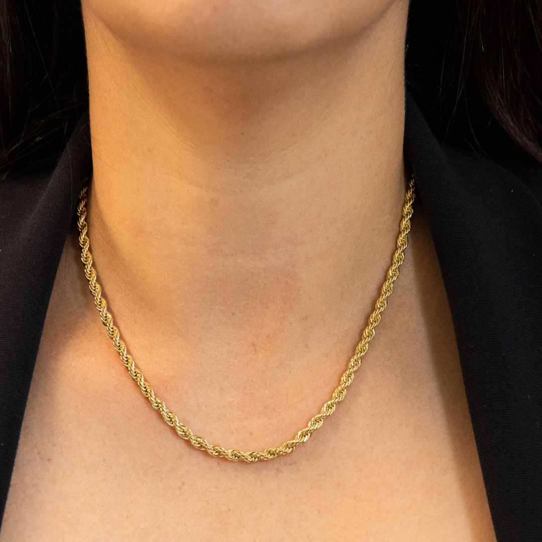 Gold Rope Chain Choker