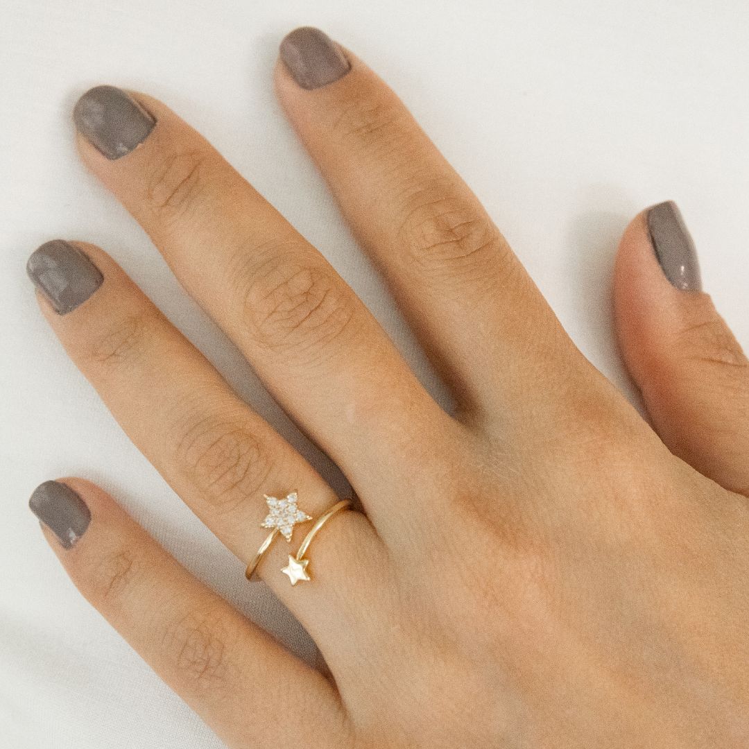 Gold Shooting Star Ring