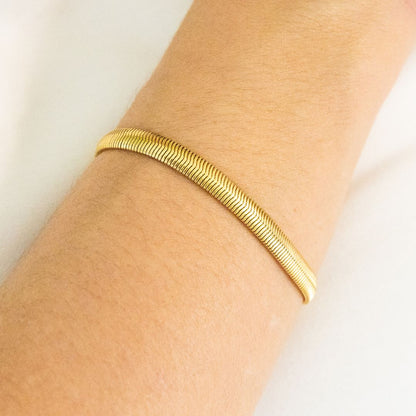 Gold Snake Mesh Bracelet