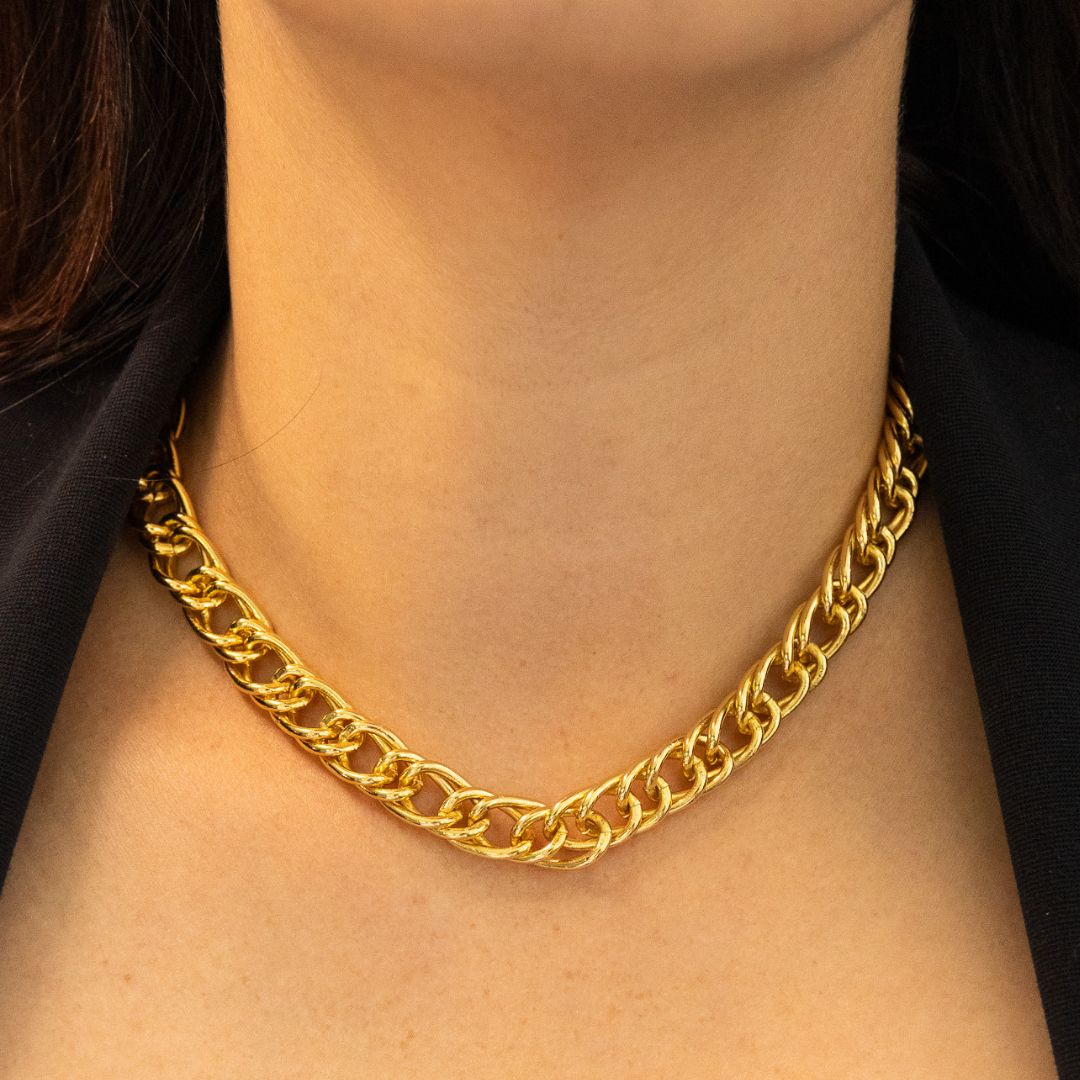 Gold Thick Chain Choker