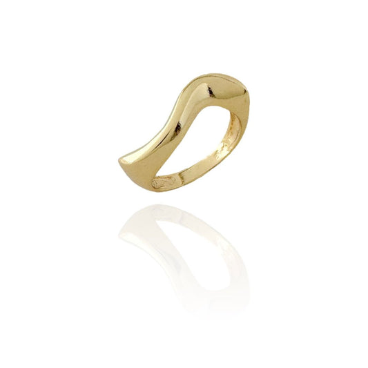 Golden Wave Ring